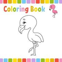 pages de livre de coloriage pour les enfants. illustration vectorielle de dessin animé mignon. vecteur