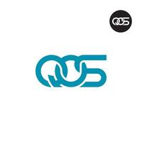 lettre qos monogramme logo conception vecteur