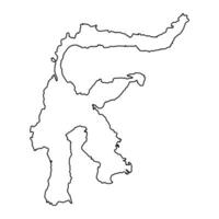 Sulawesi île carte, Région de Indonésie. vecteur illustration.