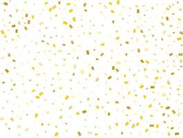 la magie lumière d'or rectangles. confettis fête, chute d'or abstrait décoration pour nuit faire la fête. vecteur illustration