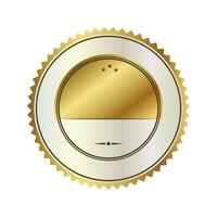 vecteur vide d'or badge étiquette prime bouton