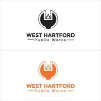 Publique entretien entreprise logo conception dans coloré et noir et blanc forme vecteur