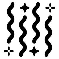 icône de glyphe de confettis vecteur