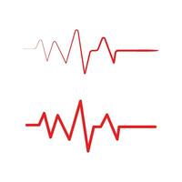 pouls de battement de coeur médical de santé vecteur