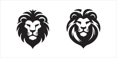 conception d'illustration de modèle de vecteur de logo de tête de lion