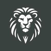 conception d'illustration de modèle de vecteur de logo de tête de lion