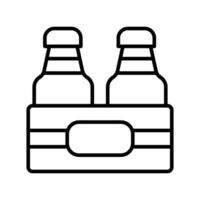 icône de Lait bouteilles Caisse dans moderne conception style, prêt pour prime utilisation vecteur