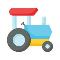 un incroyable icône de tracteur jouet dans branché conception style, prêt pour prime utilisation vecteur