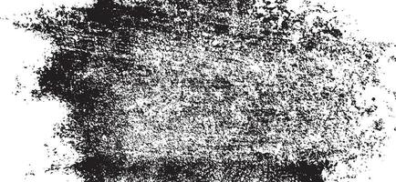 une noir et blanc grunge brosse texture sur une blanc Contexte vecteur