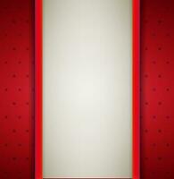 blanc verticale texte endroit avec rouge rubans à rouge Contexte avec points et étoiles. modèle pour anniversaire salutations Noël Nouveau année carte. vecteur illustration