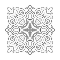 adulte doux coloration livre mandala conception vecteur fichier