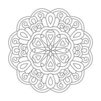 adulte cristal coloration livre mandala conception vecteur fichier