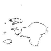 sud-ouest papouasie Province carte, administratif division de Indonésie. vecteur illustration.