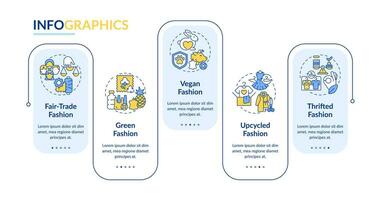 2d durable mode vecteur infographie modèle avec mince ligne Icônes concept, Les données visualisation avec 5 pas, processus chronologie graphique.