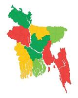 bangladesh carte vecteur conception