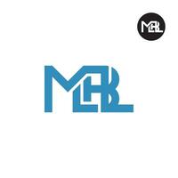lettre mbl monogramme logo conception vecteur