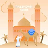 illustration vecteur graphique dessin animé personnage de ramadhan