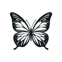 papillon silhouette icône. clipart image isolé sur blanc Contexte vecteur