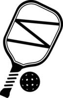 pickleball pagaies signe symbole icône vecteur illustration.