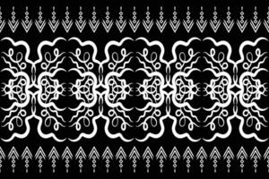 ethnique ikat en tissu modèle géométrique style.africain ikat broderie ethnique Oriental modèle noir Contexte. résumé, vecteur, illustration.texture, vêtements, cadre, décoration, motif. vecteur