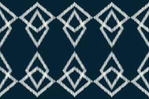 ethnique ikat en tissu modèle géométrique style.africain ikat broderie ethnique Oriental modèle bleu Contexte. résumé, vecteur, illustration.texture, vêtements, cadre, décoration, motif. vecteur