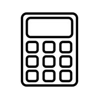 Icône de calculatrice de vecteur