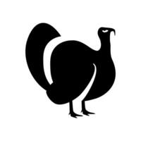 engraissé Turquie. gros noir oiseau avec gras soumissionner Viande pour action de grâces et collations avec logo pour agriculture et vecteur agriculture