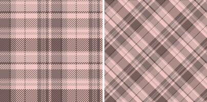 textile en tissu plaid de texture modèle vérifier avec une Contexte sans couture vecteur tartan. ensemble dans crème couleurs. élégant toile cirée pour cuisine décor.