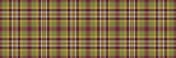 impressions vérifier textile vecteur, vichy sans couture en tissu texture. non gens plaid Contexte modèle tartan dans Jaune et foncé couleurs. vecteur