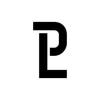 PL logo monogramme conception illustration vecteur