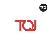 lettre toj monogramme logo conception vecteur