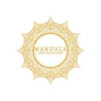 cercle motif pétale fleur mandala vecteur logo modèle illustration. modèle coloré pour retraite spirituelle ou studio de yoga, cartes de visite ornementales, luxe vintage, décoration ornementale