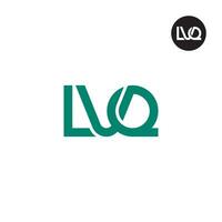 lettre lvq monogramme logo conception vecteur