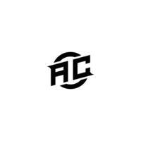 ac prime esport logo conception initiales vecteur