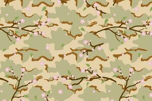Sakura camouflage vecteur modèle