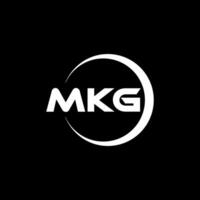 mkg lettre logo conception, inspiration pour une unique identité. moderne élégance et Créatif conception. filigrane votre Succès avec le frappant cette logo. vecteur
