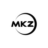 mkz lettre logo conception, inspiration pour une unique identité. moderne élégance et Créatif conception. filigrane votre Succès avec le frappant cette logo. vecteur