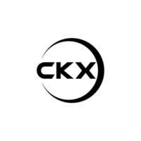 ckx lettre logo conception, inspiration pour une unique identité. moderne élégance et Créatif conception. filigrane votre Succès avec le frappant cette logo. vecteur