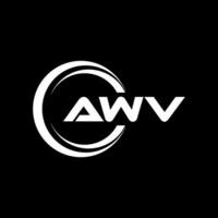 awv lettre logo conception, inspiration pour une unique identité. moderne élégance et Créatif conception. filigrane votre Succès avec le frappant cette logo. vecteur