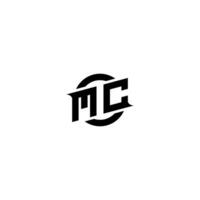 mc prime esport logo conception initiales vecteur
