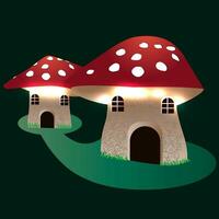 mignonne champignon clipart vecteur conception