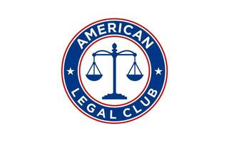 Amérique loi raffermir logo conception. Aigle entreprise, loi, icône justice. vecteur