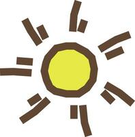 main dessin de le Soleil vecteur