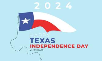 Texas indépendance journée. arrière-plan, bannière, carte, affiche, modèle. vecteur illustration.