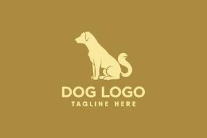 chien logo vecteur avec moderne et nettoyer silhouette style
