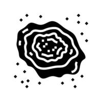 nébuleuse espace exploration glyphe icône vecteur illustration