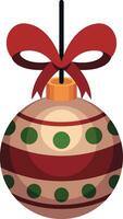 rouge Noël balle, icônes avec le même style et concept, Noël Balle mignonne décoration icône, icônes avec le même vecteur
