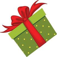 pr3d vert cadeau boîte avec rouge ruban,f vert cadeau boîte avec rose ruban vecteur