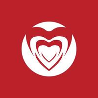 l'amour cœur vecteur icône et symbole modèle illustration
