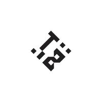 zt géométrique logo initiale concept avec haute qualité logo conception vecteur